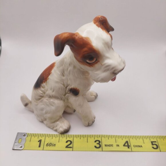 Vintage Lefton Japan Hand-Painted Ceramic Jack Russell Dog Figurine 4 inches - Picture 9 of 10